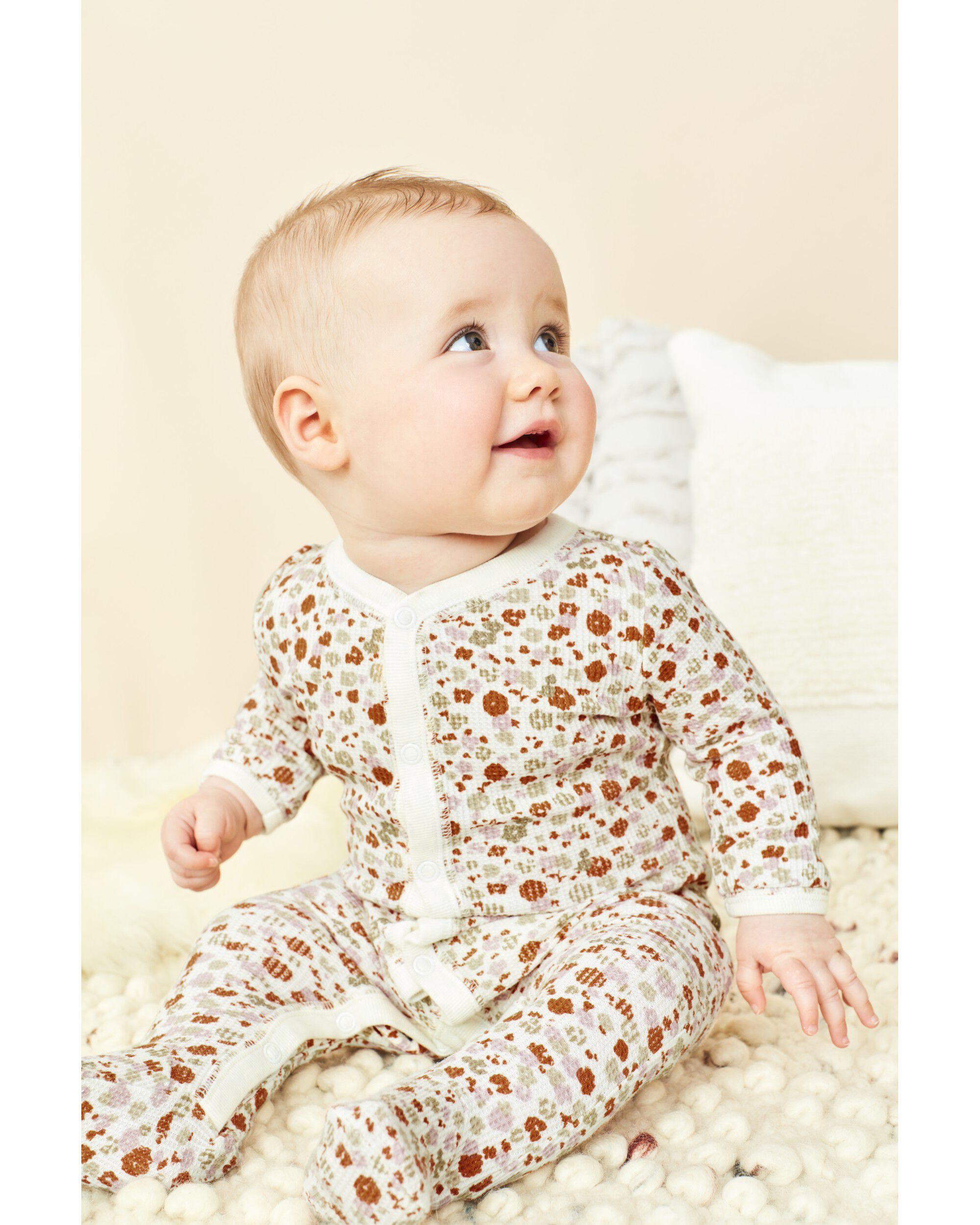 Thermal baby sleepers top